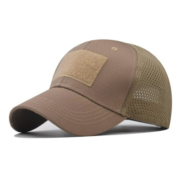 IDALL Baseball Cap Trucker Hat Adult Casual Fashion Solid Adjustable Outdoor Sunshade Breathable Hat Snapback Hats for Men Hats for Men Khaki One Size