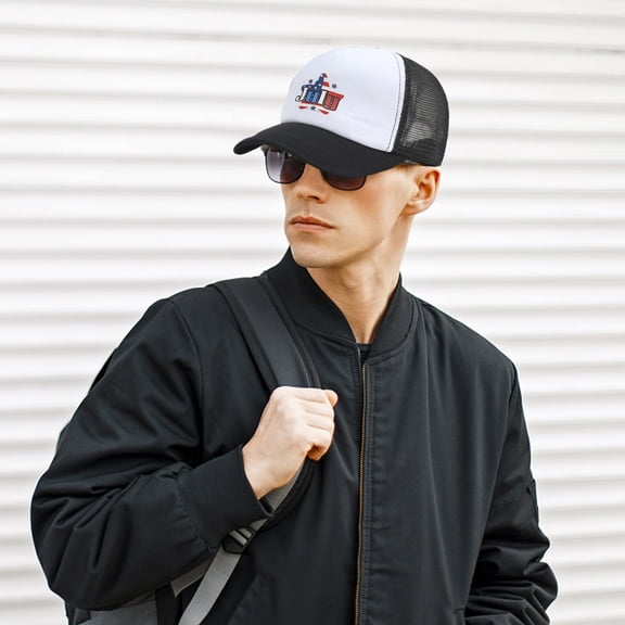 IDALL Baseball Cap Trucker Hat Duck Tongue Hat Fashion Sunshade Net Hat Print Adult Sunscreen Duck Tongue Baseball Hat Snapback Hats for Men Hats for Men White 1 One Size