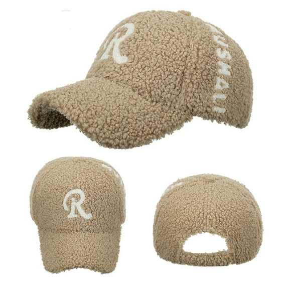 IDALL Baseball Cap Trucker Hat Fashion Women Men Sport Letter Print Keep Warm Beach Baseball Cap Hip Hop Hat Sun Hat Visor Hats Snapback Hats Khaki One Size