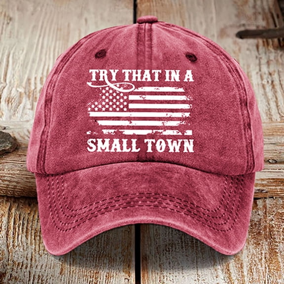 IDALL Baseball Cap Trucker Hat Hillbilly 2025 Flag Hat 2025 Baseball Cap Patriotic Election Hat Running Hat Hats for Men Watermelon Red One Size