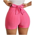 thumbnail image 1 of IDALL Beach Pants for Women High Waisted Shorts Women Yoga Shorts for Women Shorts Polyester Bow Tie Home Woman Womens Running Shorts Womens Shorts Casual Hot Pink XL, 1 of 3