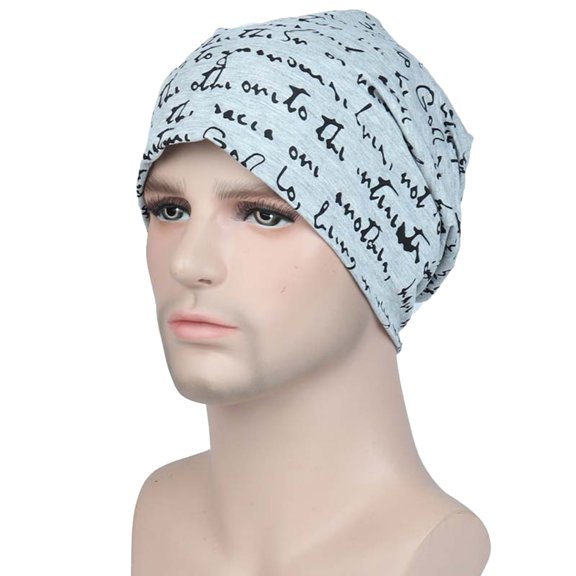 IDALL Beanie Skull Cap Men And Women Baseball Cap Autumn And Winter Fashion Letter Fashion Pullover Hat Comfortable Running Hat Hats for Men Gray 2 One Size