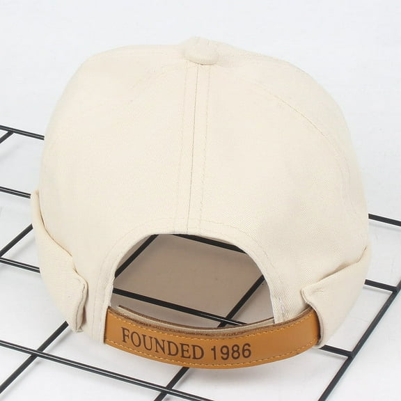 IDALL Beanie Skull Cap Men Women Hat Cap Casual Docker Sailor Mechanic Brimless Solid Color Hat Running Hat Hats for Men Beige One Size