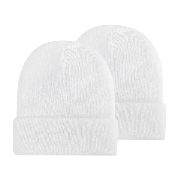 IDALL Beanie Skull Cap Unisex Beanie Winter Knitted Cuffed Soft Warm Hat For Men/Women Ski Watch Cap Running Hat Hats for Men A One Size