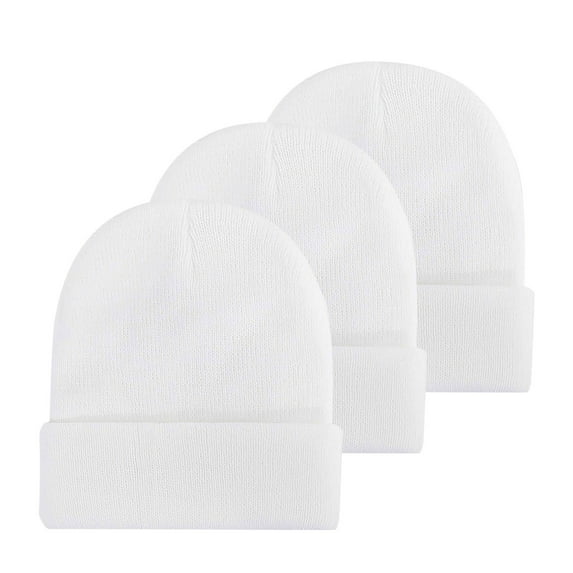 IDALL Beanie Skull Cap Unisex Beanie Winter Knitted Cuffed Soft Warm Hat For Men/Women Ski Watch Cap Running Hat Hats for Men A One Size