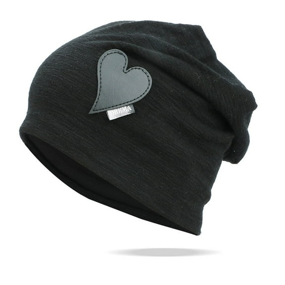 IDALL Beanie Skull Cap Womens Street Knit Hat Head Pile Hat Cold Hat Baotou Hat Unisex Running Hat Hats for Men Black One Size