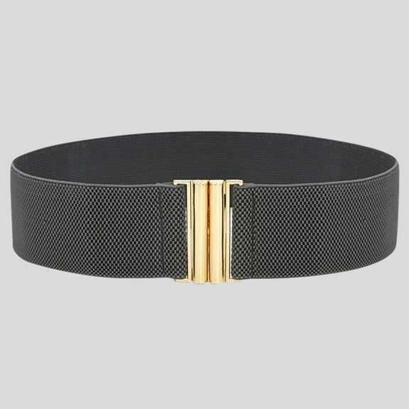 IDALL Belts for Women,Western Belts Fashion Lady Wide Belts Women Wide Elastic Belt Buckle Waist Dress Stretch Corset Belt,Waist Chain Dark Gray