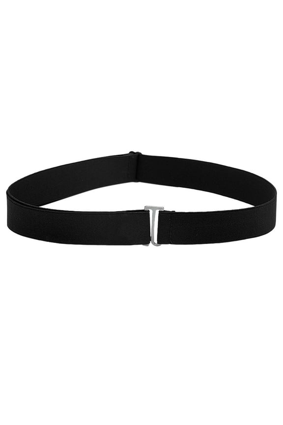 Belts for Women,Western Belts Women Invisible Belt Elastic Stretch Waist Belt With Flat Buckle Corset Belt,Waist Chain Black
