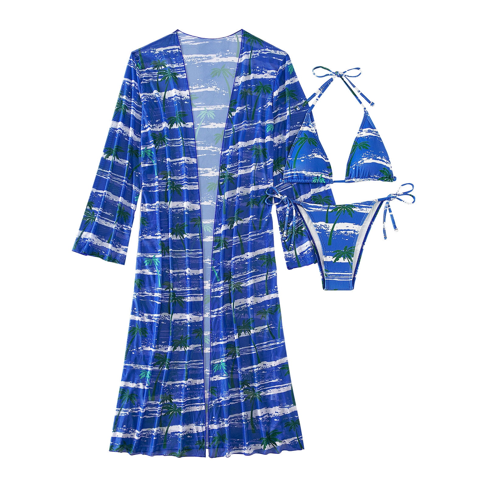 IDALL Bikini Sets,Bathing Suit Swimsuit With Beach Cover Up Wrap