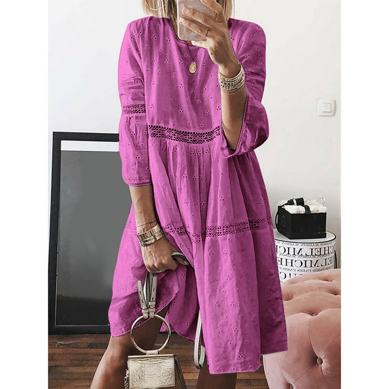 Casual Solid Hollowed Out O Neck Pencil Skirt Dresses Casual Solid Hollowed Out O Neck Pencil Skirt Dresses