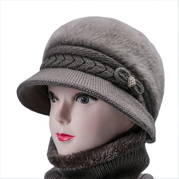 IDALL Bucket Hat,Hats for Women Women's Woolen Knitted Warm Basin Hat Padded Cotton Hat Sun Hats,Summer Hats Khaki