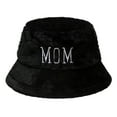thumbnail image 1 of IDALL Bucket Hat Scarf Set for Women, Faux Fur Winter Hats for Women, Thick Neck Warmer Scarf for Women Black One Size, 1 of 4