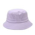 thumbnail image 1 of IDALL Bucket Hat Sun Hat Bucket Hats Soild Summer Travel Beach Sun Hat Cap Unisex Beach Hat Hats for Women Purple One Size, 1 of 2