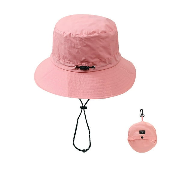IDALL Bucket Hats Visor Hats Hat Outdoor Travel Sun Hat Portable And Storage Bag Men's And Women's Summer Fisherman Quick Drying Climbing Sun Hat Sun Hat Hiking Hat Pink One Size