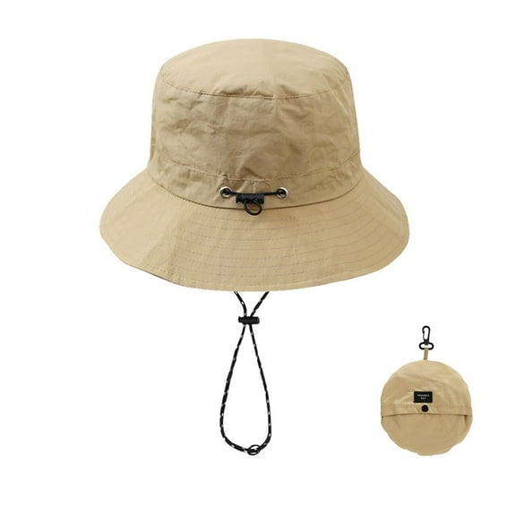 IDALL Bucket Hats Visor Hats Hat Outdoor Travel Sun Hat Portable And Storage Bag Men's And Women's Summer Fisherman Quick Drying Climbing Sun Hat Sun Hat Hiking Hat Khaki One Size