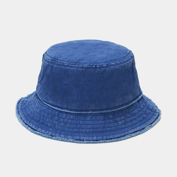 IDALL Bucket Hats Visor Hats Women Sun Beach Hat Teens Girls Wide Brim Summer Fisherman's Caps Hats for Women Summer Hats Blue One Size