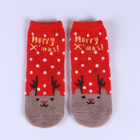 IDALL Christmas Stockings Ankle Socks 1 Pair Womens Christmas Socks Gifts For Women Girls Funny Novelty Colorful Cotton Holiday Crew Socks Fuzzy Socks Warm Socks for Women Clearance Sale A One Size