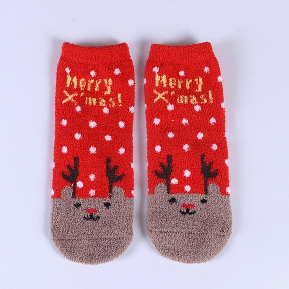 IDALL Christmas Stockings Ankle Socks 1 Pair Womens Christmas Socks Gifts For Women Girls Funny Novelty Colorful Cotton Holiday Crew Socks Fuzzy Socks Warm Socks for Women Clearance Sale A One Size