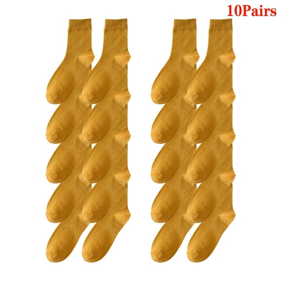 IDALL Crew Socks Hiking Socks 10 Pairs Print Socks For Women Men Series Colorful Pattern Novelty Cute Unisex Socks Cotton Socks Running Socks D One Size