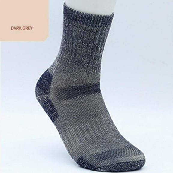IDALL Crew Socks Running Socks Men's Socks Wicking Sweat Breathable Casual Sports Mid Tube Socks Socks for Women Hiking Socks Navy One Size