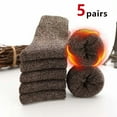 thumbnail image 1 of IDALL Crew Socks Running Socks Women Girls Fashion Strip Print Cotton Street Middle Tube Socks Stockings Socks for Women Hiking Socks Coffee One Size, 1 of 3