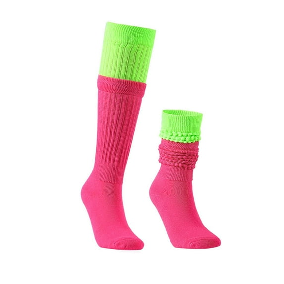 IDALL Crew Socks Running Socks Women's Patchwork Thick Socks Winter Thickening And Moon Socks Autumn And Winter Warm Home Socks Socks for Women Hiking Socks Green One Size