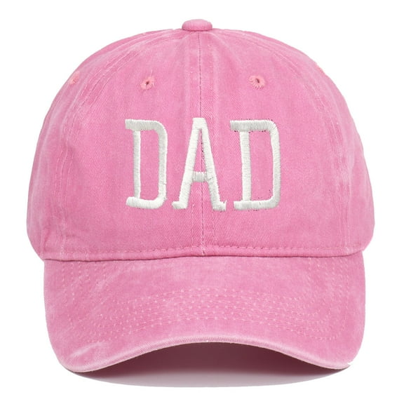 IDALL Dad Hat Baseball Cap 2025 Hats For Men Aesthetic Washed Distressed Baseball Cap Dad Embroidered Pigment Dyed Profile Cotton CapRunning Hat Hats for Men Pink One Size
