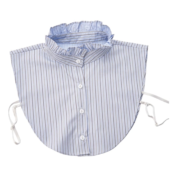 IDALL Fake Collar Detachable Dickey Blouse Half Shirts Faux False Collar for Women Favors Light Blue One Size