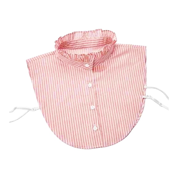 IDALL Fake Collar Detachable Dickey Blouse Half Shirts Faux False Collar for Women Favors Pink One Size