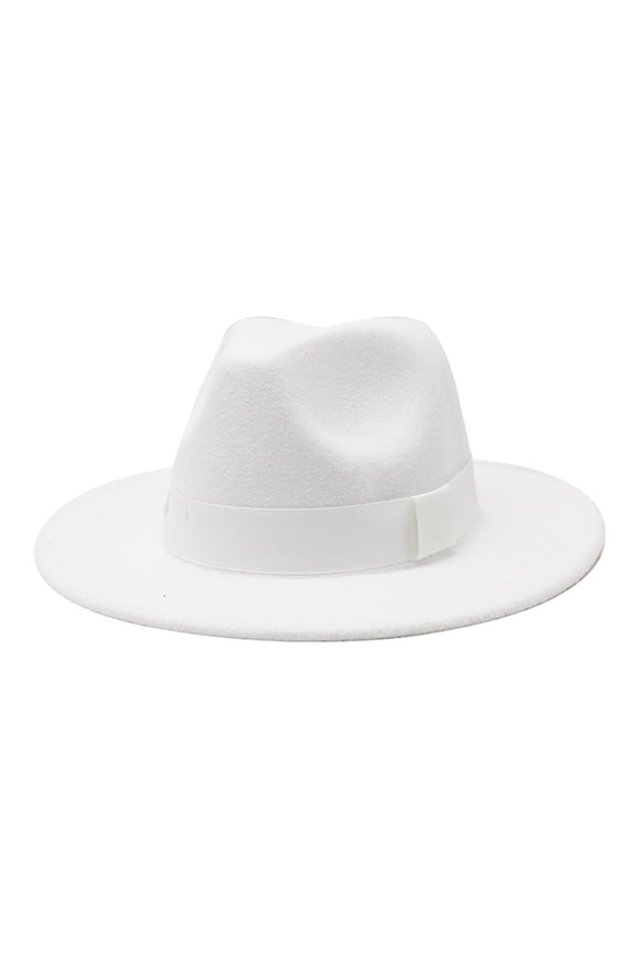 Fedora Hats for Men Wide Brim Hats Wide Brim Fedora Hats for Women Men Two Tone Dress Hat Felt Panama Hat Sun Hats White M(Clearance Sales)