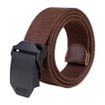 thumbnail image 1 of IDALL Gait Belt Ratchet Belt Fashion Unisex Sports Casual Canvas Belt Outdoor Alloy Automatic Buckle Belt Work Belts for Men Belt Men B 120, 1 of 4