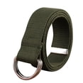 thumbnail image 1 of IDALL Gait Belt Studded Belt Men Women Fashion Waist Belt Narrow Stretch Dress Belt Pants Belt Buckle Canvas Waistband Elastic Belts for Women Stretchy Belt A One Size, 1 of 3