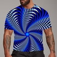 thumbnail image 1 of IDALL Graphic Tees Men Mens Shirts Funny Shirts Fashion 3D Print T Shirts Funny Graphics Pattern Crewneck Short Sleeve Tees Summer Tops Dark Blue Xl, 1 of 5
