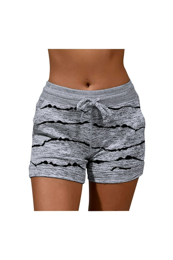 Gym Shorts Women Workout Shorts Women Women Soft And Comfy Activewear Lounge Shorts With Pockets And Drawstring Biker Shorts Women Yoga Shorts Gray M