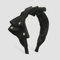 thumbnail image 1 of IDALL Hair Bands for Women'S Hair Hair Bows Fashion Headbands For Women Girls Headbands Vintage Bow Headband Wide Top Knot Pearls Hair Hoops For Casual Wedding Hair Accessories Black One Size, 1 of 5