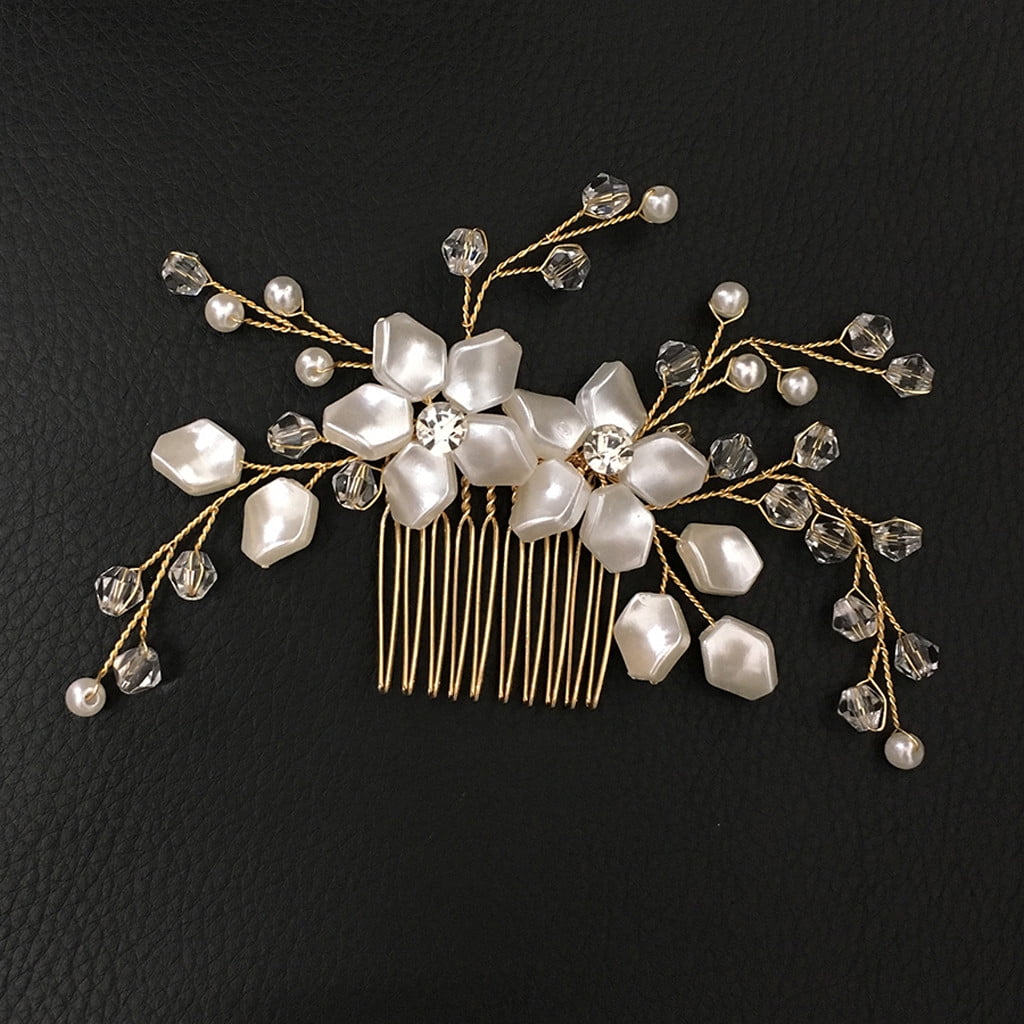 IDALL Hair Clips Hair Barrettes Crystal Pearl Flower Hair  display picture 2