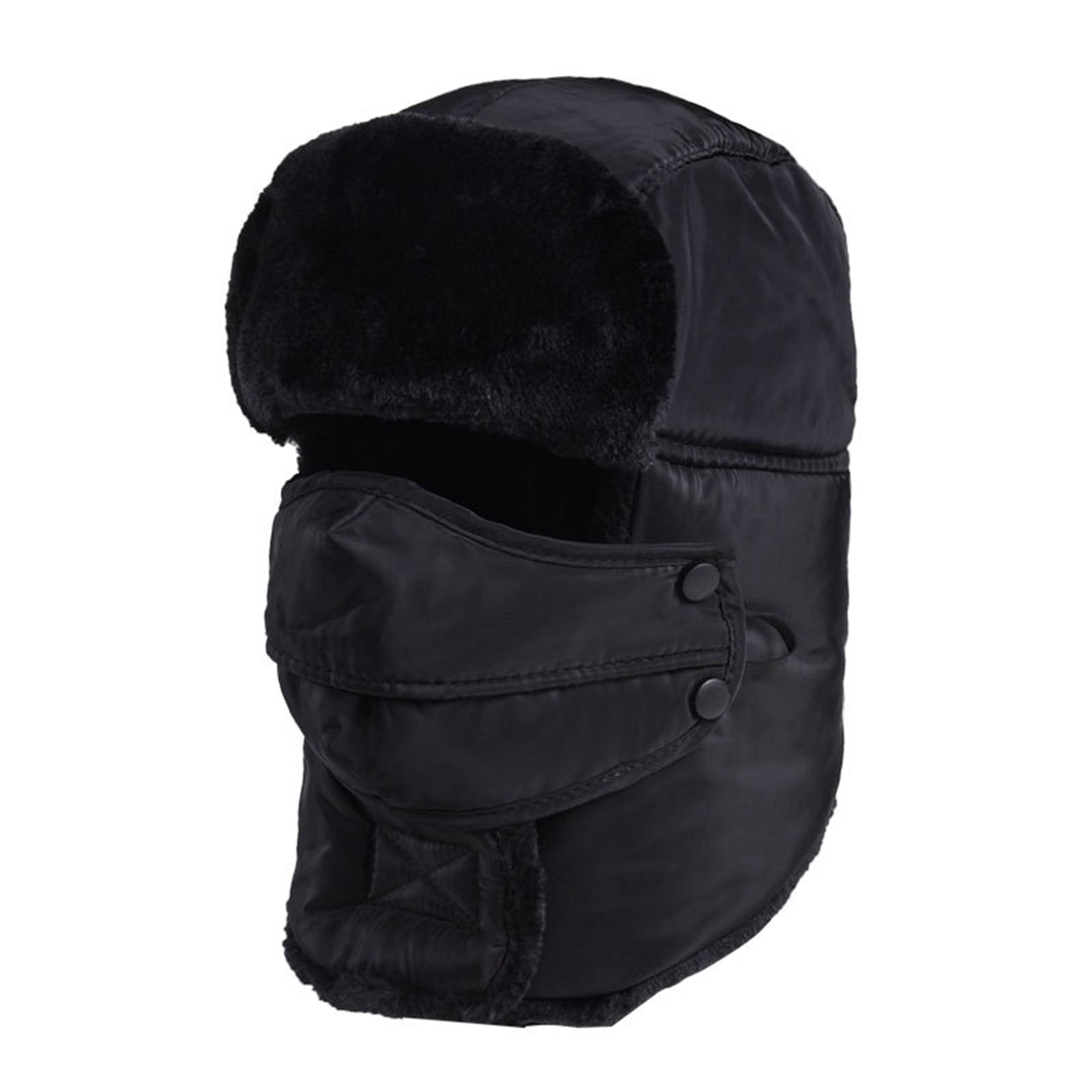 Unisex Winter Hat with Integrated Face Protection