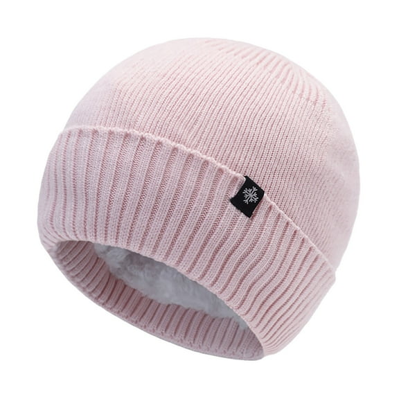 IDALL Hats for Women,Winter Hats Winter Woolen Hat Womens Loose Woolen Hat Oversized Knitted Warm Winter Hat Suitable For Cold Weather One Size Ushanka,Trapper Hat Pink