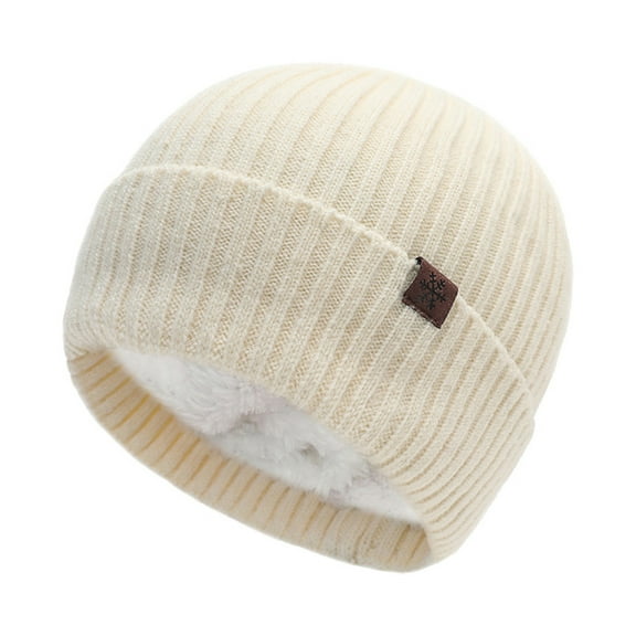 IDALL Hats for Women,Winter Hats Winter Woolen Hat Womens Loose Woolen Hat Oversized Knitted Warm Winter Hat Suitable For Cold Weather One Size Ushanka,Trapper Hat Beige