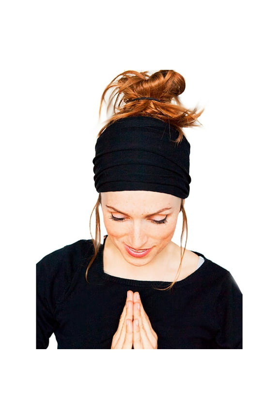 Head Scarf Headbands for Women Fashion Wide-Brimmed Women Hair Head Hoop Simple Sweet Girls Hair Headband Bandanas for Women Turban Black One Size
