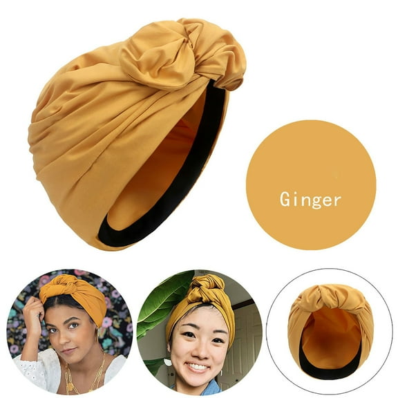 IDALL Headbands for Women Hair Bands African Turban Head Wraps For Women Solid Womens Turbans And Head Wraps Hair Hats For Women Fashion Accessories Head Scarf A One Size