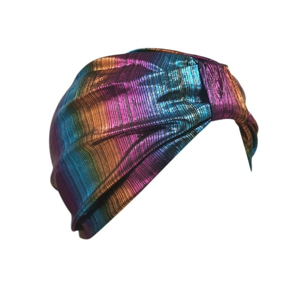 IDALL Headbands for Women Hair Bands Cancer Head Hat Cap Ethnic Bohemian Floral Hair Cover Wrap Turban Headwear Turban Cap Head Scarf Multi-color One Size