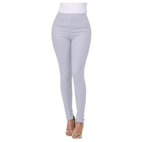 IDALL Jeans for Women High Waisted Jeans Womens High Waist Soild Denim Fashion Butt Lifting Front Ankle Denim Pants Stretchy Jeans Jeggings for Women Tummy Control Gray XL