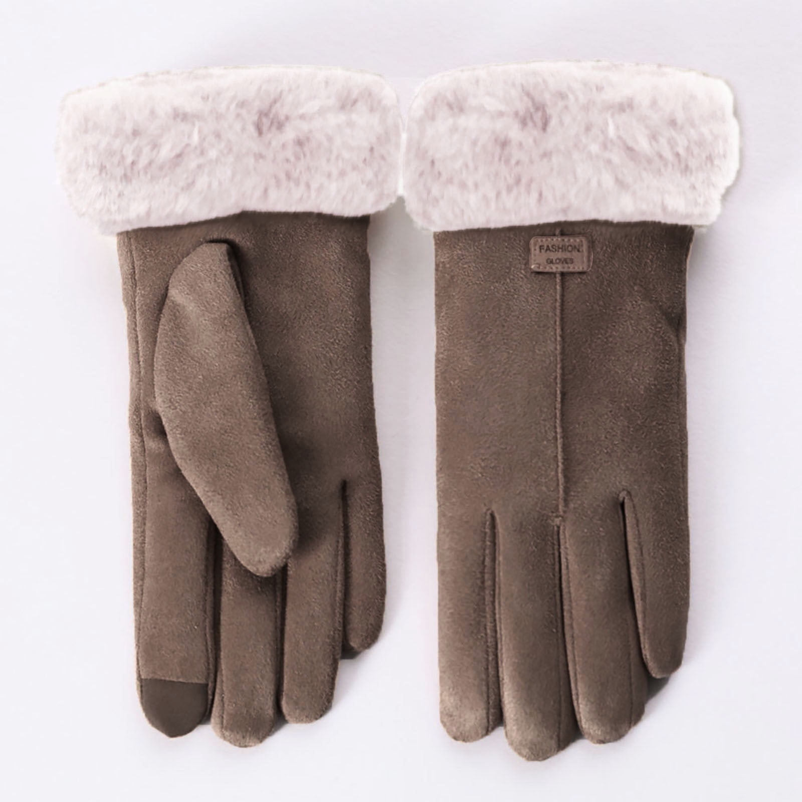 Women Fashion Print Warm Outdoor Gloves 1