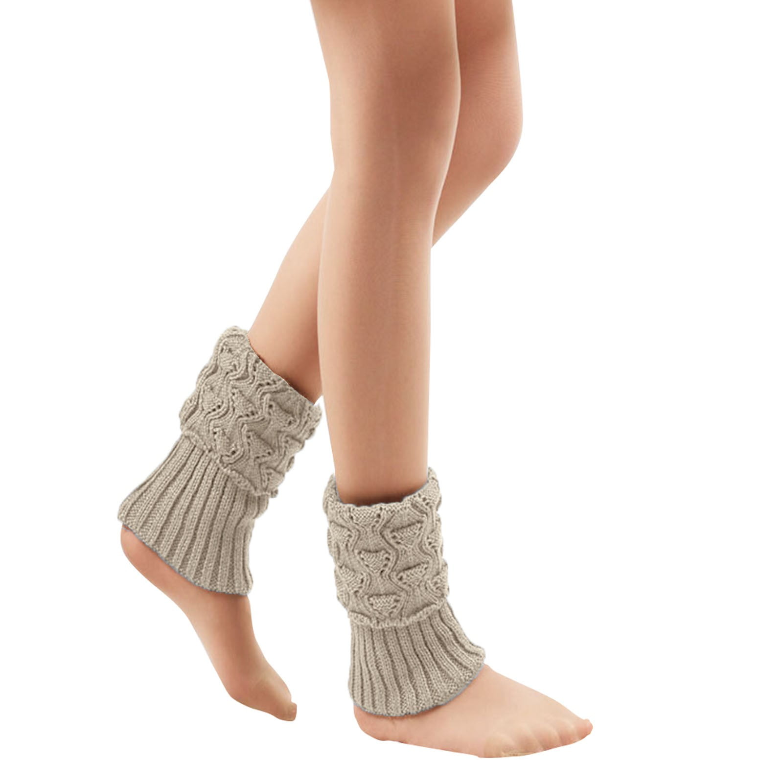 Gumipy Women's Cable Knitted Thigh High Socks Extra Long Boot Socks Over Knee Leg Warmers Soft - View #4