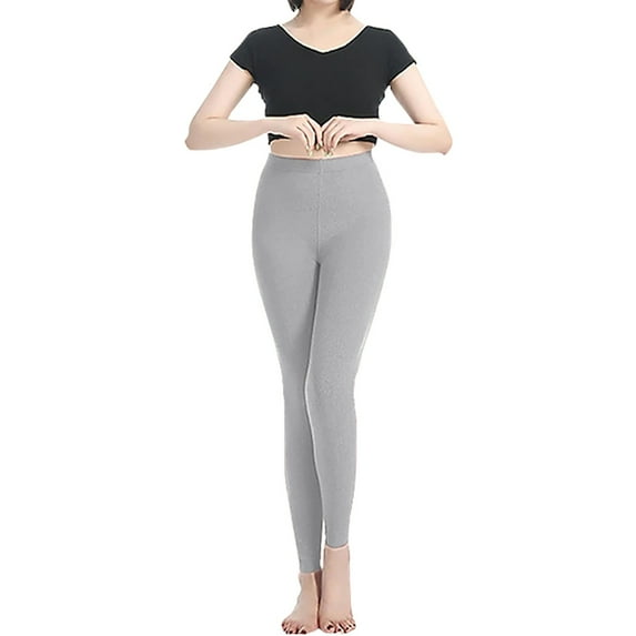 IDALL Leggings for Women, Sweatpants Women, Lined Delong Grey Black Causal High Elasticity Ankle Length Warm, Yoga Pants Women, Hiking Pants Women 1Pc Pants Gray 2Xl