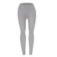 thumbnail image 1 of IDALL Leggings for Women Sweatpants Women Yoga Pants Women S Sublimation Leggings Solid Leggings Pants High Waisted Solid Leggings Leggins Hiking Pants Women Gray 5XL, 1 of 1