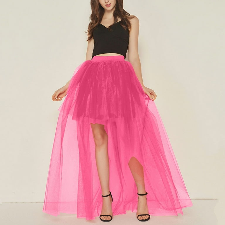Maxi skirt short front long back sales