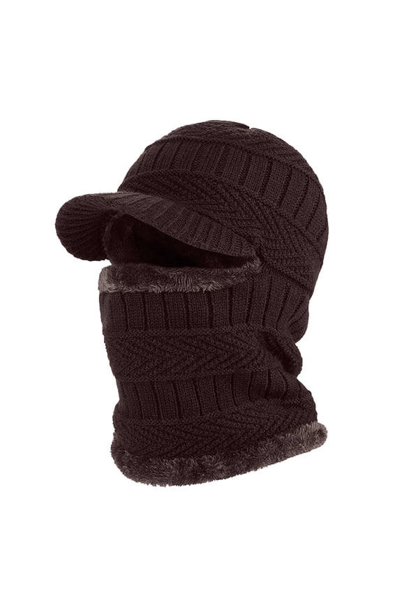 Mens Hats,Winter Hats Winter Knitted Hat Warm Cycling Ski Women Windproof Hood Heavyweight Thermal Fleece Ushanka,Trapper Hat Coffee