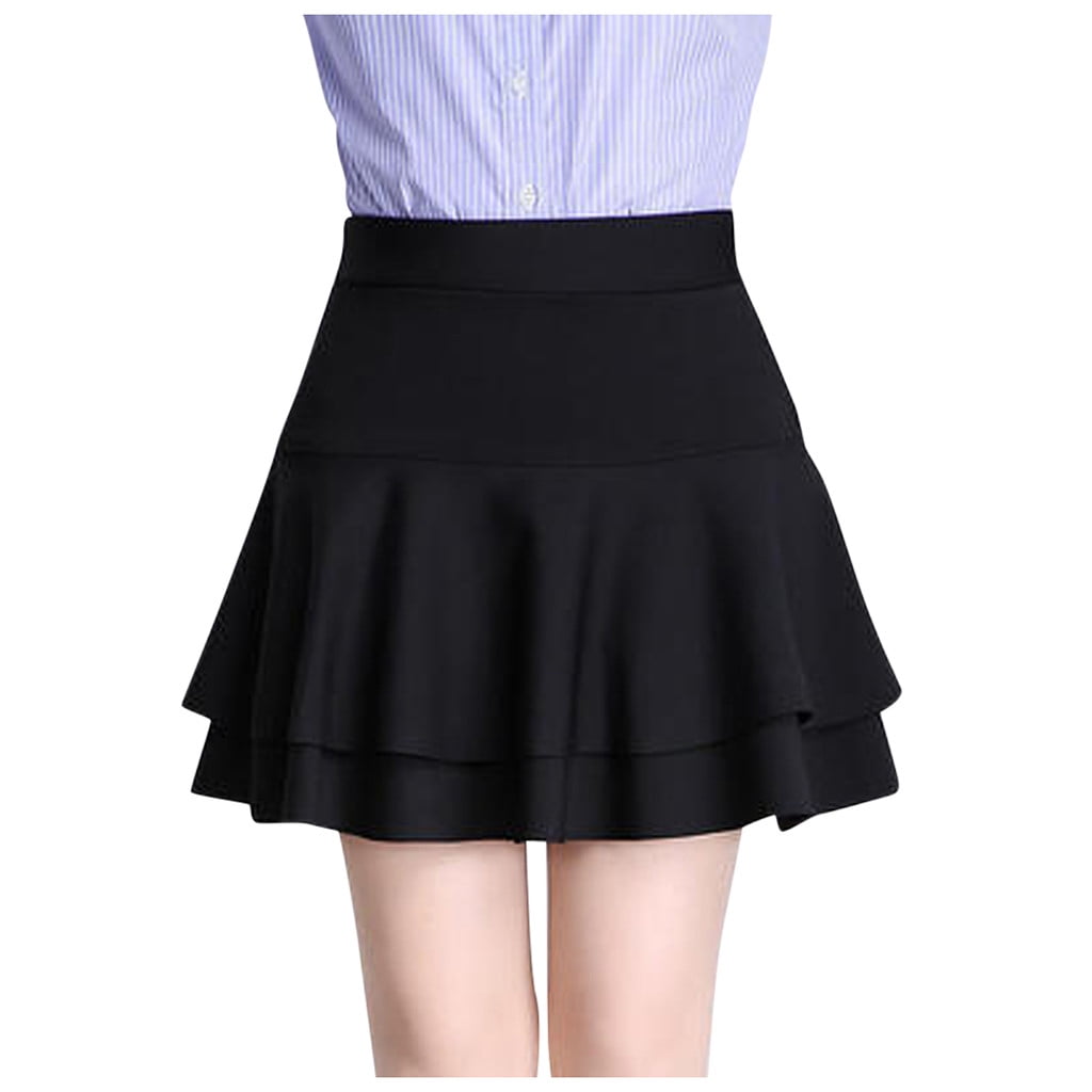 IDALL Mini Skirt,Pleated Skirts Ladys Elastic High Waist Safety Pants